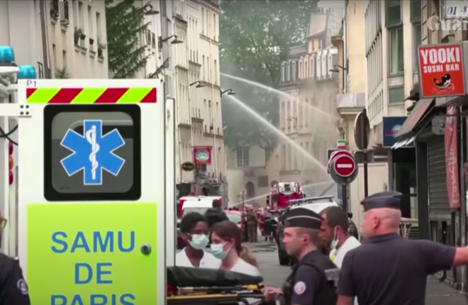 В результате взрыва в Париже пострадали не менее 37 человек