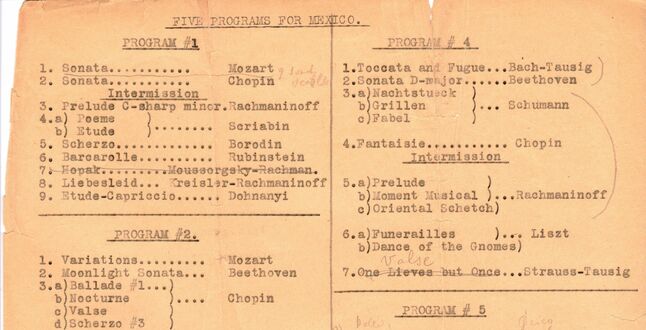 В Музее музыки отреставрировали ценный документ из коллекции Сергея Рахманинова