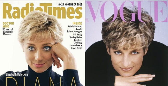 Элизабет Дебики повторила культовую обложку с принцессой Дианой