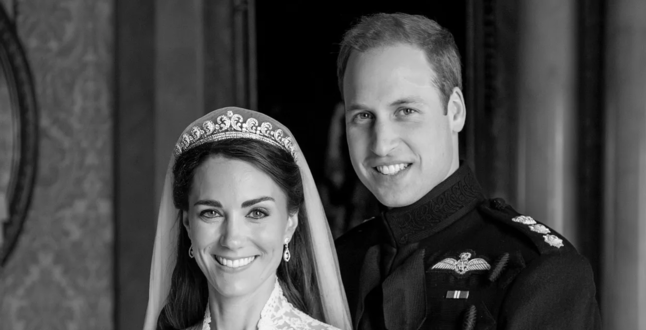 Кейт Миддлтон и принц Уильям опубликовали пугающее фото в годовщину свадьбы