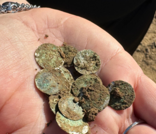 В Чехии женщина обнаружила клад с тысячами средневековых монет