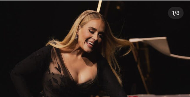 Адель выступила в платье Valentin Yudashkin