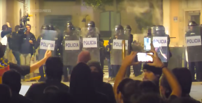 В Испании прошли массовые протесты