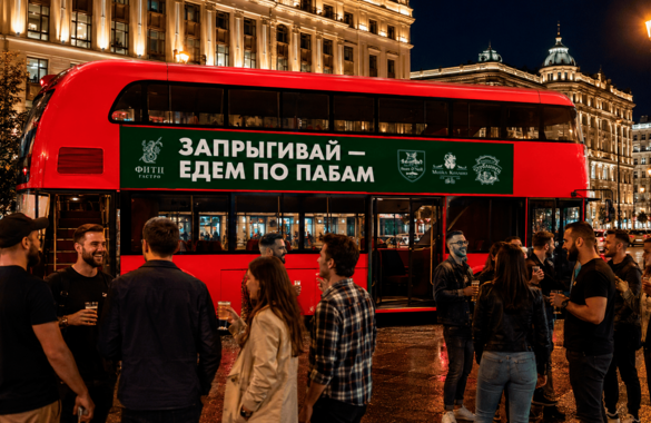 В Москве запустили бесплатный автобусный тур по ирландским пабам